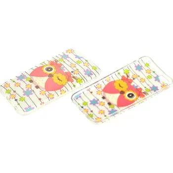 Náhradní díl pro mobilní telefon Euro Habitat Plastový kryt na iphone 6 Plus - Sova se třpytky, čiré