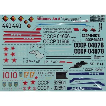 Plastikový model Print Scale 1/144 Antonov An-2 (wet decal)