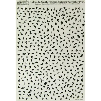 Plastikový model Print Scale 1/72 Luftwaffe - Southern Spain, X-XI/1936 (CAMO)