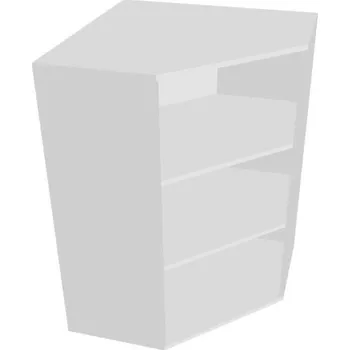 Kancelářský vozík HOBIS skříň vnitřní roh - DRV 3, bílá + doprava zdarma