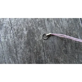 Materiál na výrobu šperku šňůrka na mobil 5 cm růžová