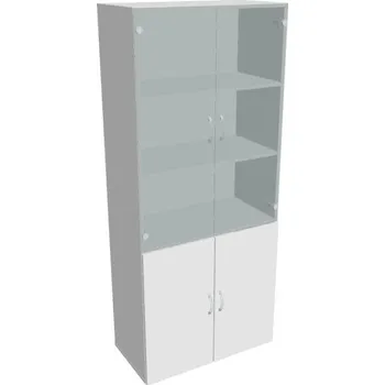 Kancelářský vozík HOBIS skříň policová dvéřová - D 5 80 09, bílá + doprava zdarma