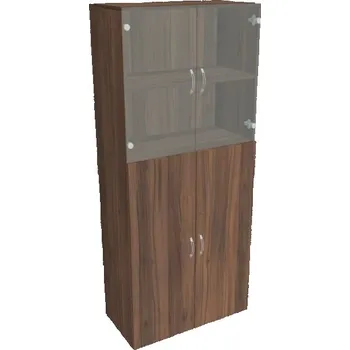 Kancelářský vozík HOBIS skíň policová dveřová - D 5 80 08, ořech + doprava zdarma