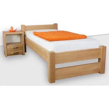 Postel Krajča Jednolůžková postel z masivu Marvelon 90 x 200 cm Povrchová úprava dřeva: Bezbarvý olej OSMO, Druh dřeva: Smrk