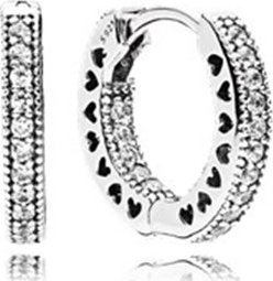 Náušnice PANDORA Srdce Pandora 296317CZ