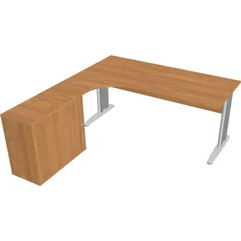 Kancelářský vozík HOBIS kancelářský stůl pracovní, sestava pravá - CE 1800 HR P, olše + doprava zdarma