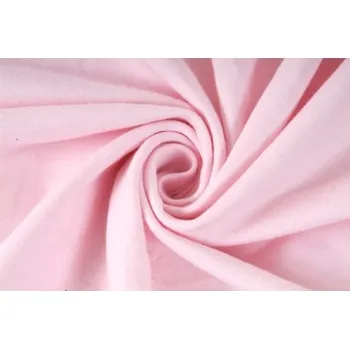 Teplákovina, počesaný elastický úplet, výplněk, světle růžová, látky, metráž