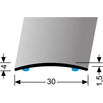 přechodová lišta Přechodová lišta 30 mm oblá samolepící| Küberit 459 SK Provedení: bílá F15 - RAL9016, Délka (cm): 90 2154597150