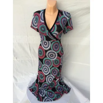 Dámské šaty damske šaty, Barva Zelená, Velikost XXL 48, Materiál 96% Viskoza 4% Lycra