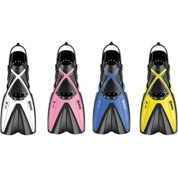 Ploutve Ploutve MARES X-ONE Junior - Dětské šnorchlovací ploutve s Páskem Žlutá S 30 - 34