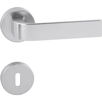 Dveřní kování klika TI - CINTO - R 2732 Provedení: koule fix/kl. levá + PZ rozety (otvor pro vložku), Povrch: OCS - Chrom broušený ( 96 ) 8584138244489