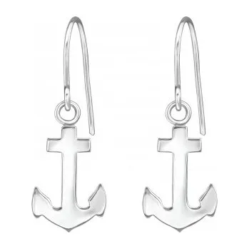 Náušnice For Silver NÁUŠNICE STŘÍBRNÁ KOTVA - STŘÍBRO 925