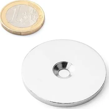 Dekorativní magnet SB-42 - Ocelový kotouč Ø42x3mm M5