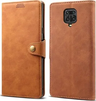 Pouzdro na mobilní telefon Lenuo Leather pro Xiaomi Redmi Note 9 Pro/Note 9S hnědé