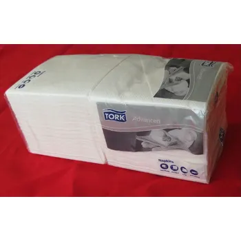 Papírový ubrousek Tork Ubrousky bílé 24x24 cm 200 ks