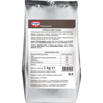 Fritátové nudle 1 kg Dr.Oetker