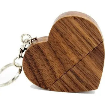 USB flash disk USB flash disk dřevěné srdíčko