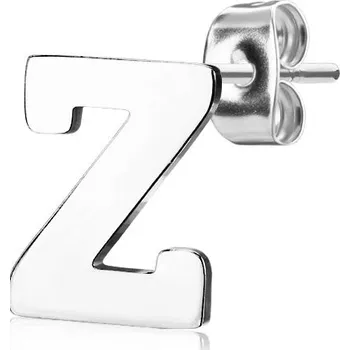 Náušnice Šperky4U Ocelová náušnice 1ks - iniciála - OPN1700-Z