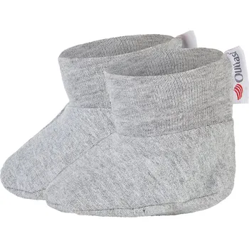 Kojenecké oblečení Little Angel Bačkorky smyk Outlast® - šedý melír Velikost ostatní: 0