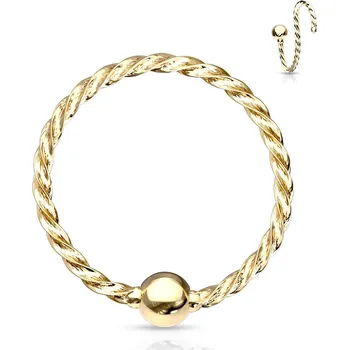 Piercing Šperky4U Piercing do nosu - kruh - N0131-GD