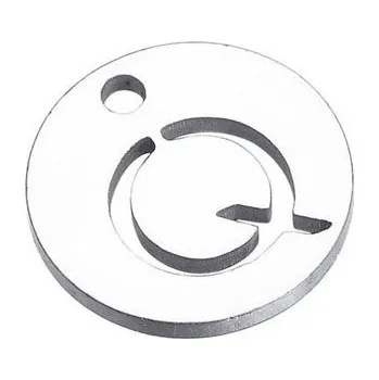 Šperk Šperky4U Drobný kulatý ocelový přívěšek - iniciála - OK1146-Q