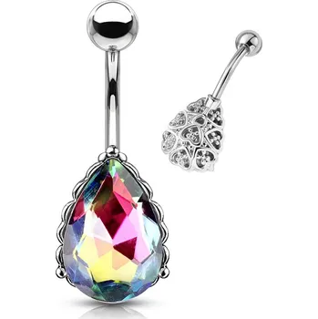 Piercing Šperky4U Piercing do pupíku kapka - WP0024-VM