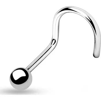 Piercing Šperky4U Zahnutý piercing do nosu - N01065-01
