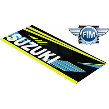 Koberec pod moto Suzuki MX/EN černo/žluto/modrý