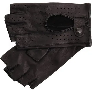 Rukavice Špongr Dámské kožené řidičské rukavice ZONDA BP černé perforované Velikost: 8"