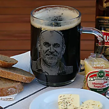 Sklenice Půllitr s fotkou - široký 0,5l