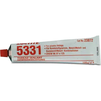 Lepící sada Loctite 5331 100ml (LOCTITE® 5331™ je doporučen pro používání na závitové potrubní díly z plastů, určené pro rozvod teplé i studené vody. Objem 100 ml. Tuba.)
