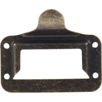 Úchytka na šuplík se jmenovkou - Antique 73 x 60 mm