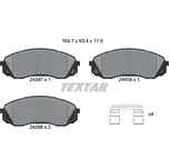 Sada brzdových destiček, vždy 4 kusy v sadě TEXTAR 2459701