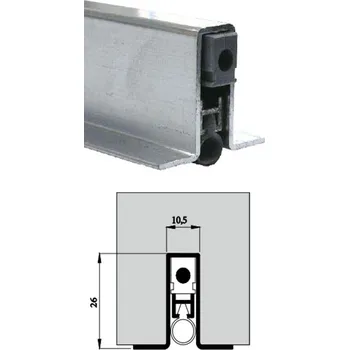 Padací práh ELLEN MATIC OMEGA 93cm (Automatické těsnění spodní hrany dveří pro dveře otevírající se dovnitř a ven. )
