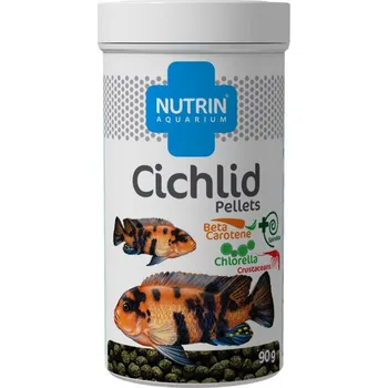 Krmivo pro rybičky NUTRIN Aquarium cichlid pellets 90g (250ml)