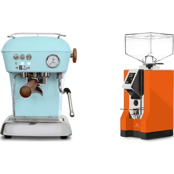 Set domácích spotřebičů Ascaso Dream PID, Kid Blue + Eureka Mignon Specialita, CR orange