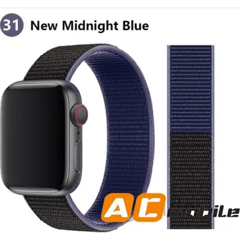 Příslušenství k chytrým hodinkám Nylonový Pásek Pro Apple Watch 38/40/41 Mm Možnosti: New Midnight Blue