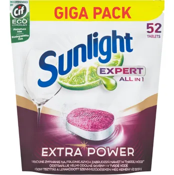 Tableta do myčky Recenze Sunlight Expert All in 1 Regular 52 tablet