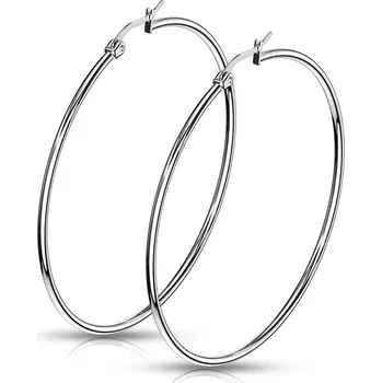 Náušnice Steel Edge Náušnice kruhy z chirurgické oceli SESE01S Průměr mm: 60mm