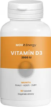 MOVit Energy Vitamin D3 2000 IU 90 cps.