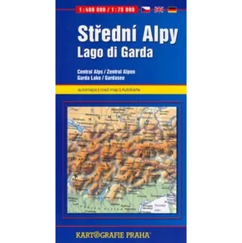 Střední Alpy/Lago di Garda (automapa) 1:400 000 / 1:75 000