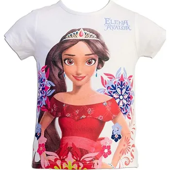 Dívčí tričko SUN CITY Dětské tričko Elena z Avaloru bavlna bílé vel 98 / 3 roky Velikost: 98 (3 roky)