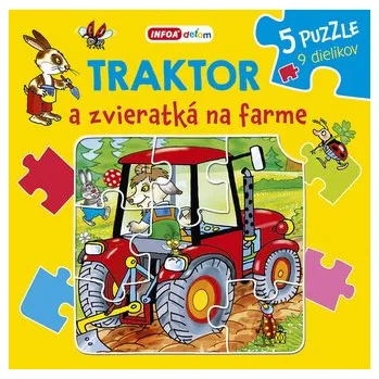 Puzzle Traktor a zvieratká na farme - Pavlína Šamalíková