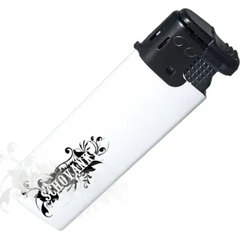 Zapalovač piezo plnitelný s turboplamenem, logo Schovanky