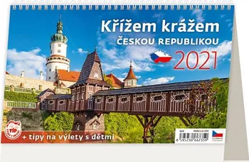 Kalendář Helma 365 stolní kalendář Křížem krážem Českou republikou 2021