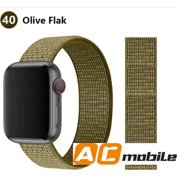 Příslušenství k chytrým hodinkám Nylonový Pásek Pro Apple Watch 38/40/41 Mm Možnosti: Olive Flak
