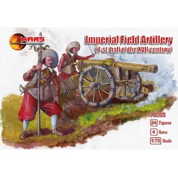 Plastikový model Mars Figures 1/72 Imperial fiel artillery, XVII century