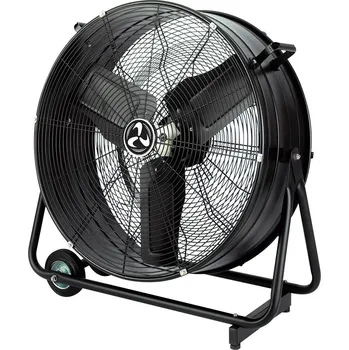Průmyslový ventilátor CasaFan DF600 Eco IP54 SL podlahový ventilátor 123 W (Ø x v) 65 cm x 77 cm černá (matná) natáčecí