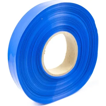 Stavební fólie Modrá smršťovací PVC fólie 2:1 šíře 20mm, průměr 12mm
