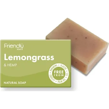 Mýdlo Friendly Soap přírodní mýdlo - Citronová tráva a konopí, 95 g